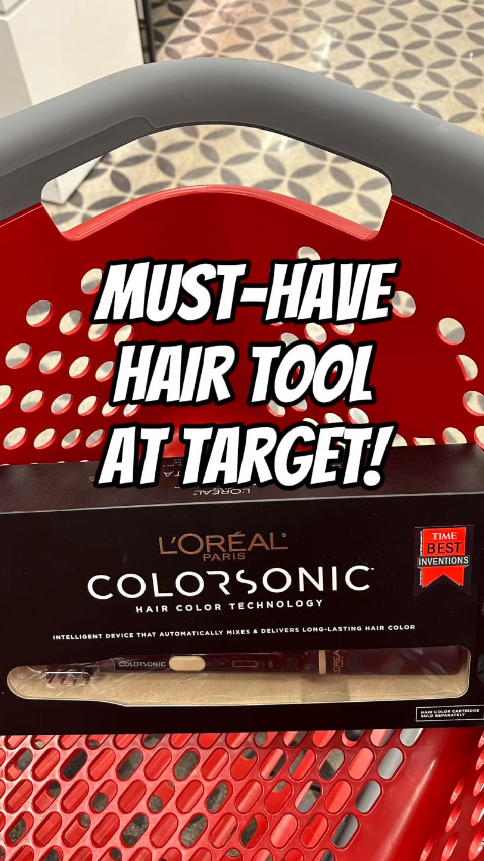 Instagram post by @targetpursuit for Target. Caption reads: Say goodbye to grays! The new Colorsonic by....