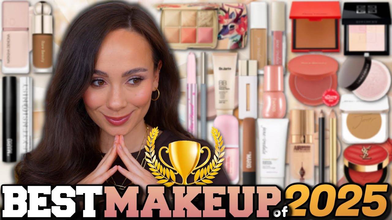 YouTube post by @MorganTurnerMakeup for VEGAMOUR. Caption reads: THE BEST MAKEUP OF 2025! (and I tried 400....