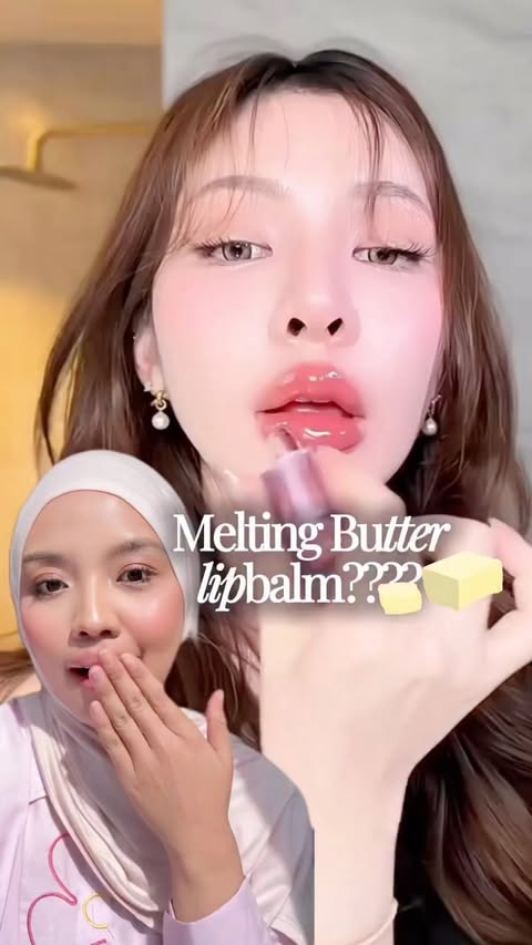 Instagram post by @ayuandrni_ for Barenbliss. Caption reads: Barenbliss Butter melt tinted lipstick👀🤍 melt....