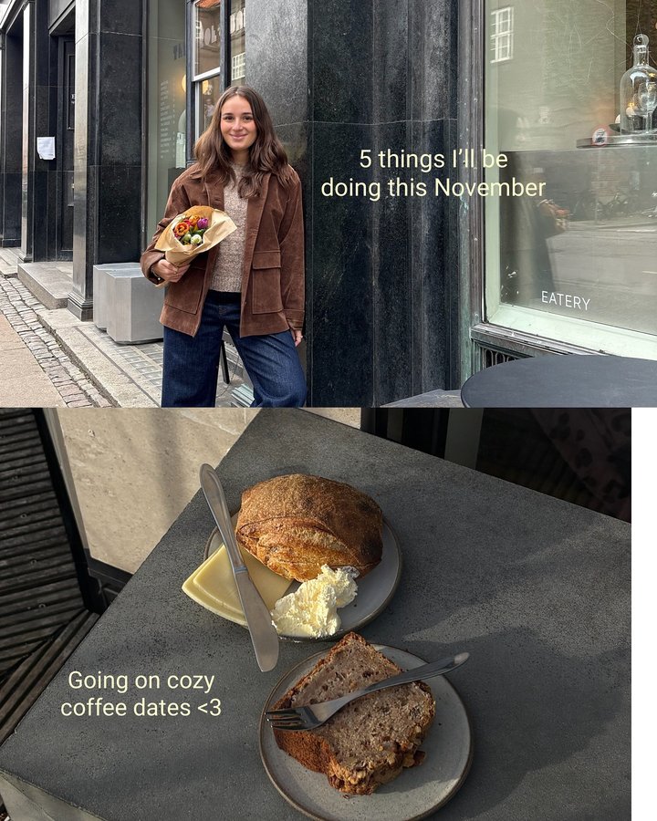 Instagram post by @vickycastillobr for Batiste. Caption reads: Little things that make November feel cozy and....