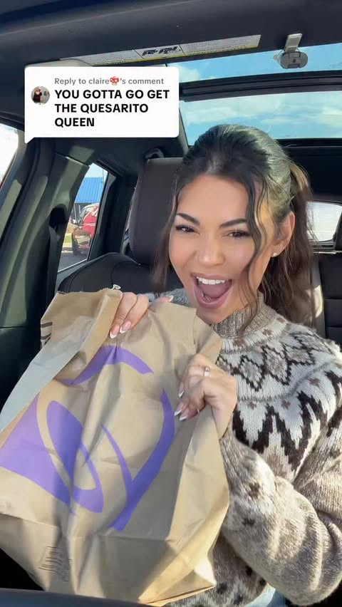 Instagram post by @stephpappas for Taco Bell. Caption reads: THE QUESARITO IS BACK AT TACO BELL 🌯🔥 I’m SO....