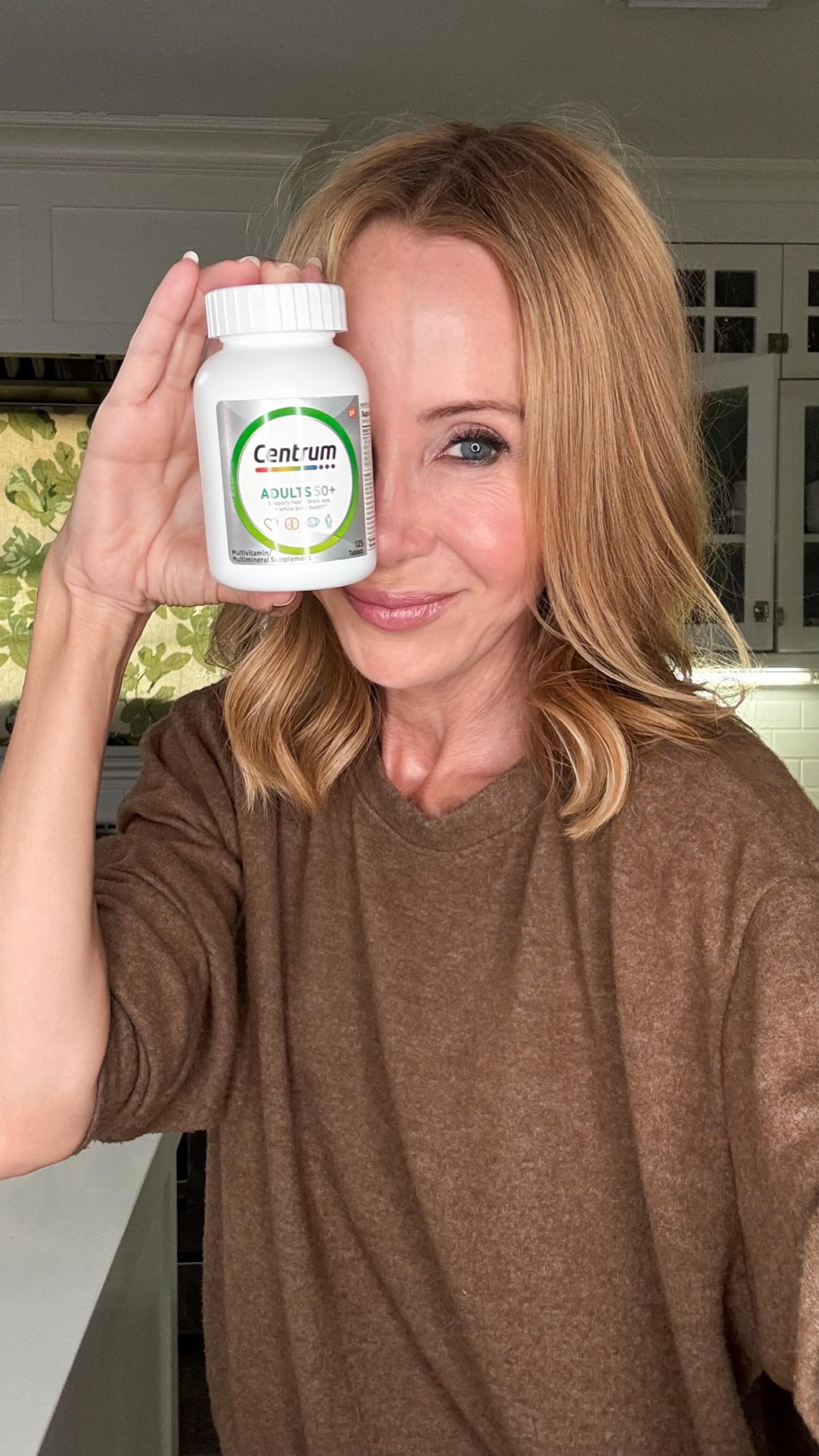 Instagram post by @lisabreckenridge for Centrum. Caption reads: At 60, I’m not slowing down—I’m jumping higher,....