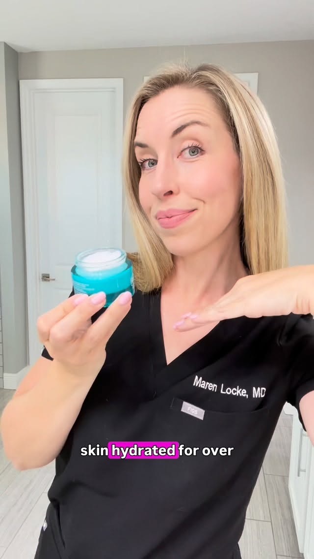 Instagram post by @thebudgetdermatologist for RoC Skincare. Caption reads: If you have constantly dry skin, try the new....