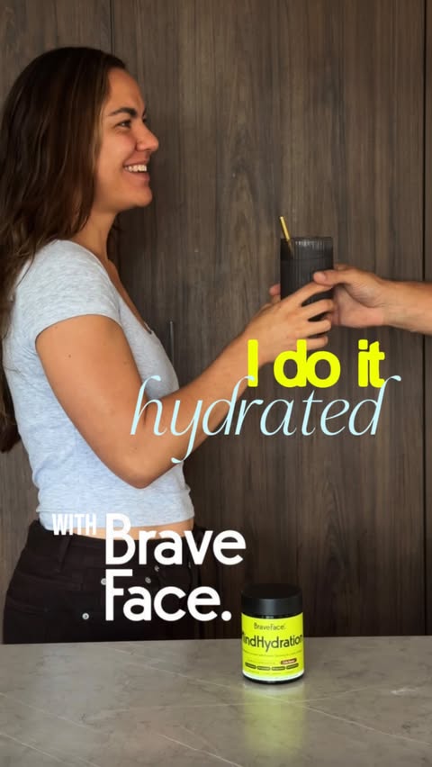 Instagram post by @ifoundlydia for BraveFace. Caption reads: #AD | I put @braveface ’s MindHydration to the....