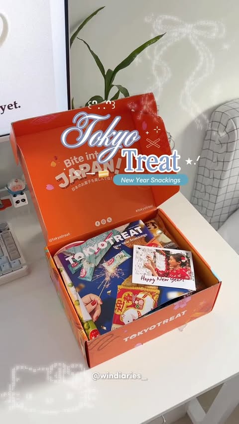 Instagram post by @windiaries_ for TokyoTreat. Caption reads: [...] 🎉✨ Starting 2026 with my January....