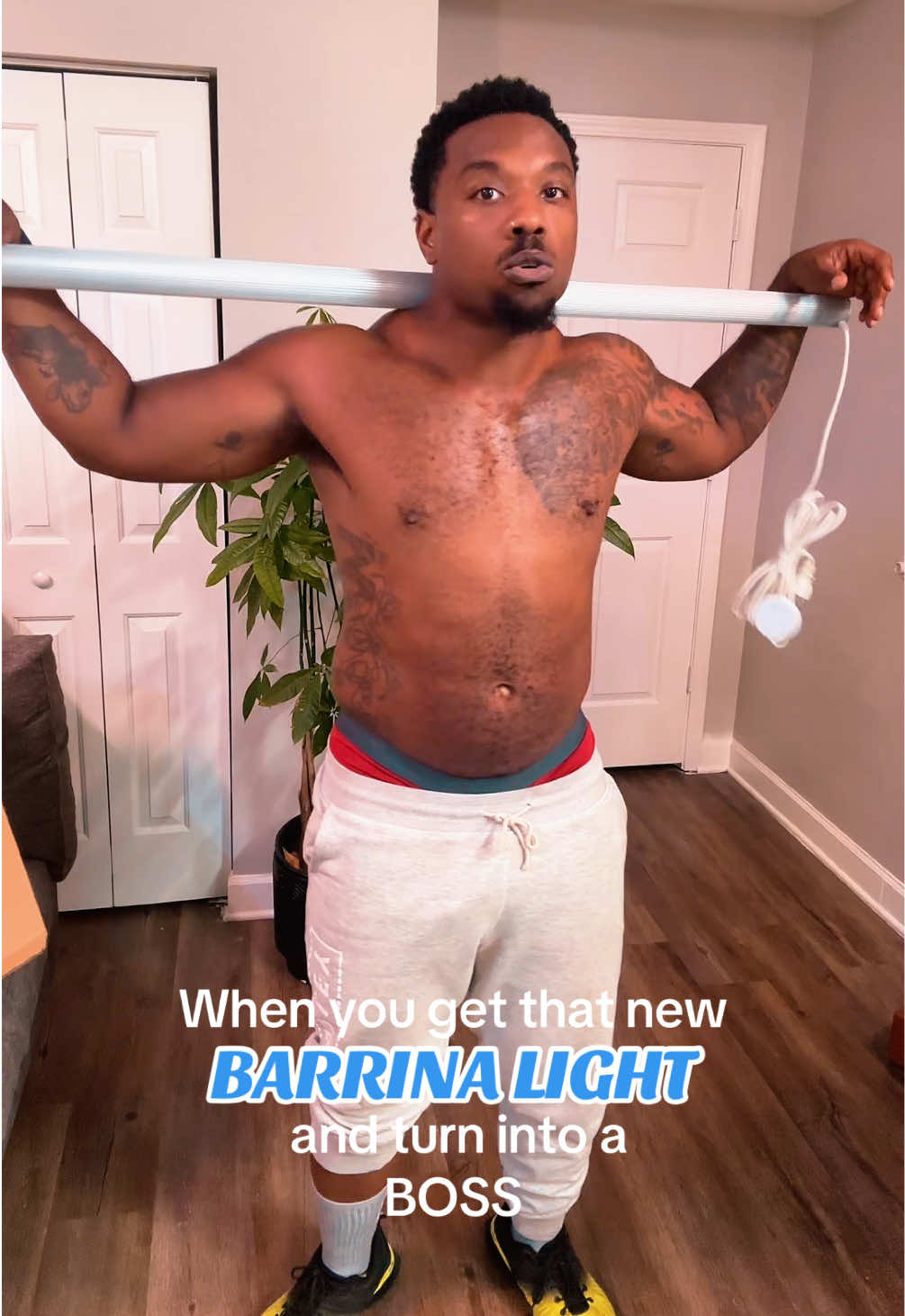 TikTok post by @domdoesplants for Barrina. Caption reads: It’s 56% OFF YALL!!! Sale w/ @Barrina.official got....