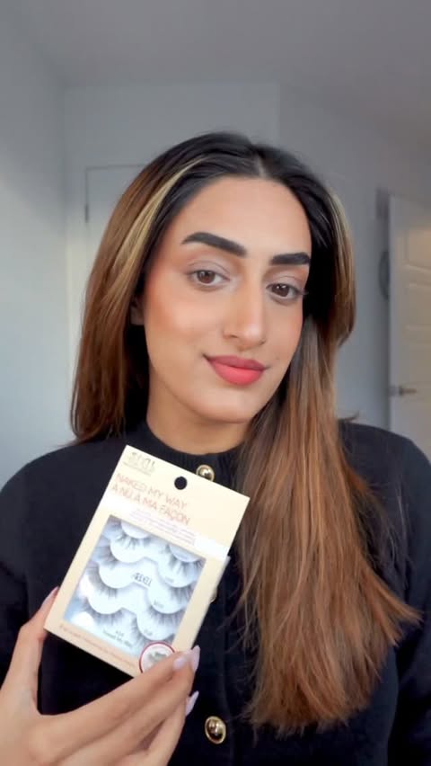 Instagram post by @hafsam1rza for Ardell Beauty. Caption reads: @ardellbeauty
#ad #ArdellBeautyPartner 

Putting....