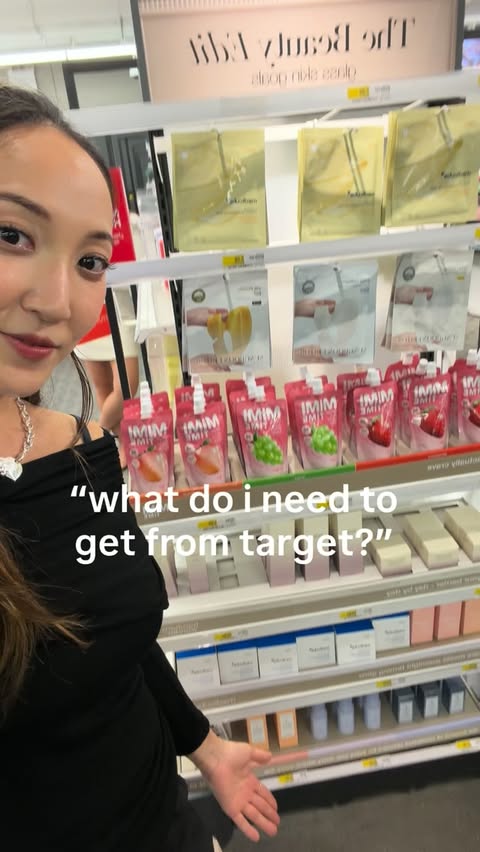 Instagram post by @glowwithava for Haruharu Wonder. Caption reads: what an honor to be on the same endcap as one of....