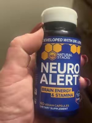 TikTok post by @nellievs_mama for Natural Stacks. Caption reads: @Natural Stacks #supplements #brainenergyfocus....