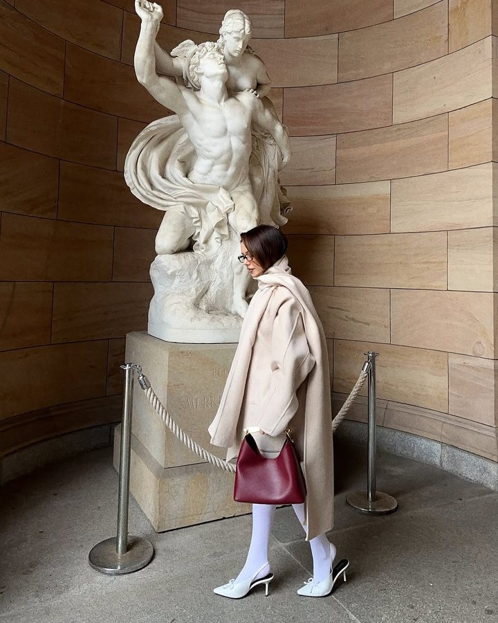 Instagram post by @michaelaberdaga for Elleme. Caption reads: [...] Eaves outfit 
@rayethelabel heels
@elleme....