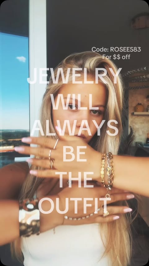 Instagram post by @life.w.rozie for EVRY JEWELS. Caption reads: Use code ROSEEE83 for extra money off! @evryjewels....