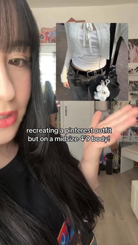 Instagram post by @bunnimonii for ROMWE. Caption reads: [...] id try something different!! jeans - romwe....