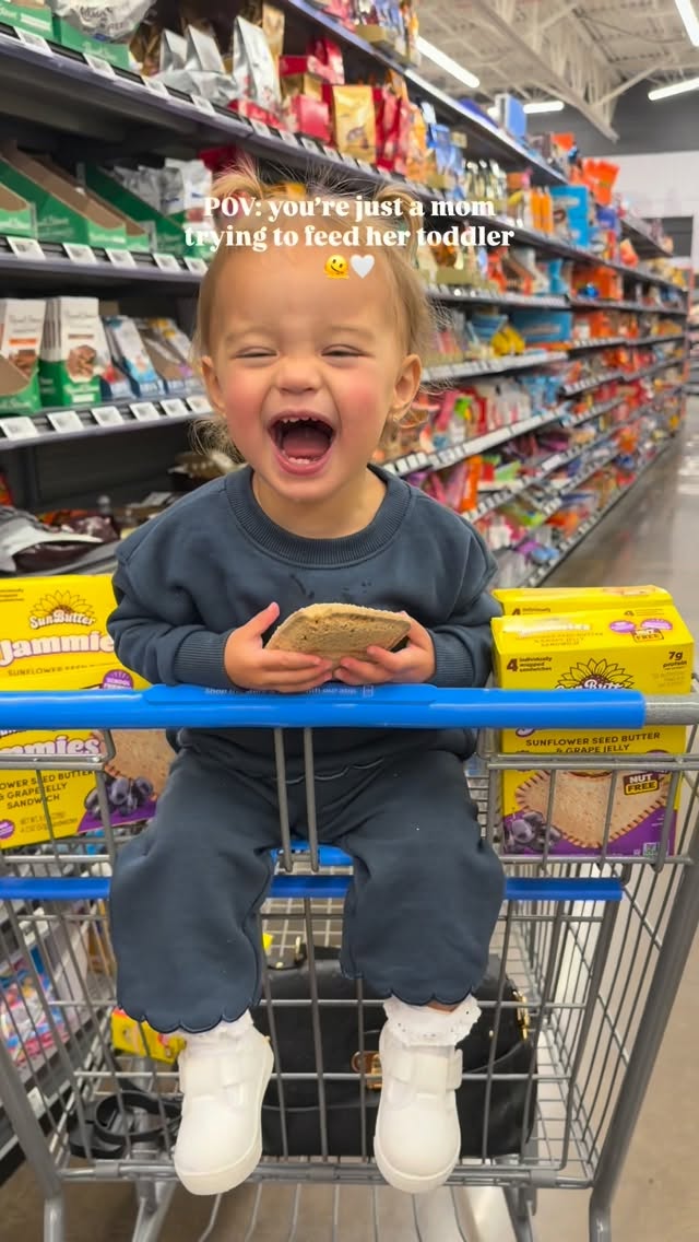 Instagram post by @livfuselli for SunButter. Caption reads: [...] with the same lunch everyday. @sunbutter....