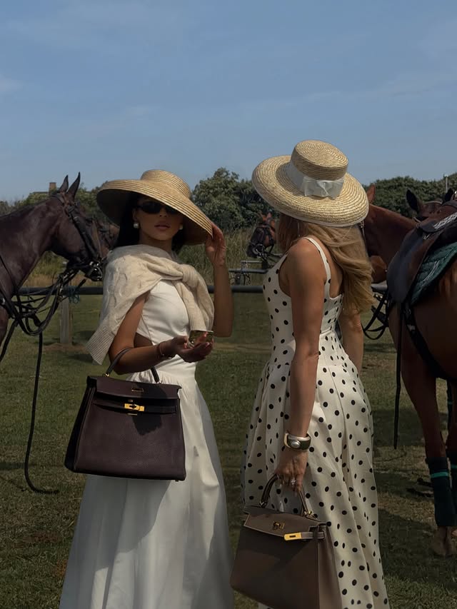 Instagram post by @anna.wein for Clé de Peau Beauté. Caption reads: AD I it's polo day!! <3 @cledepeaubeaute 🤍.
