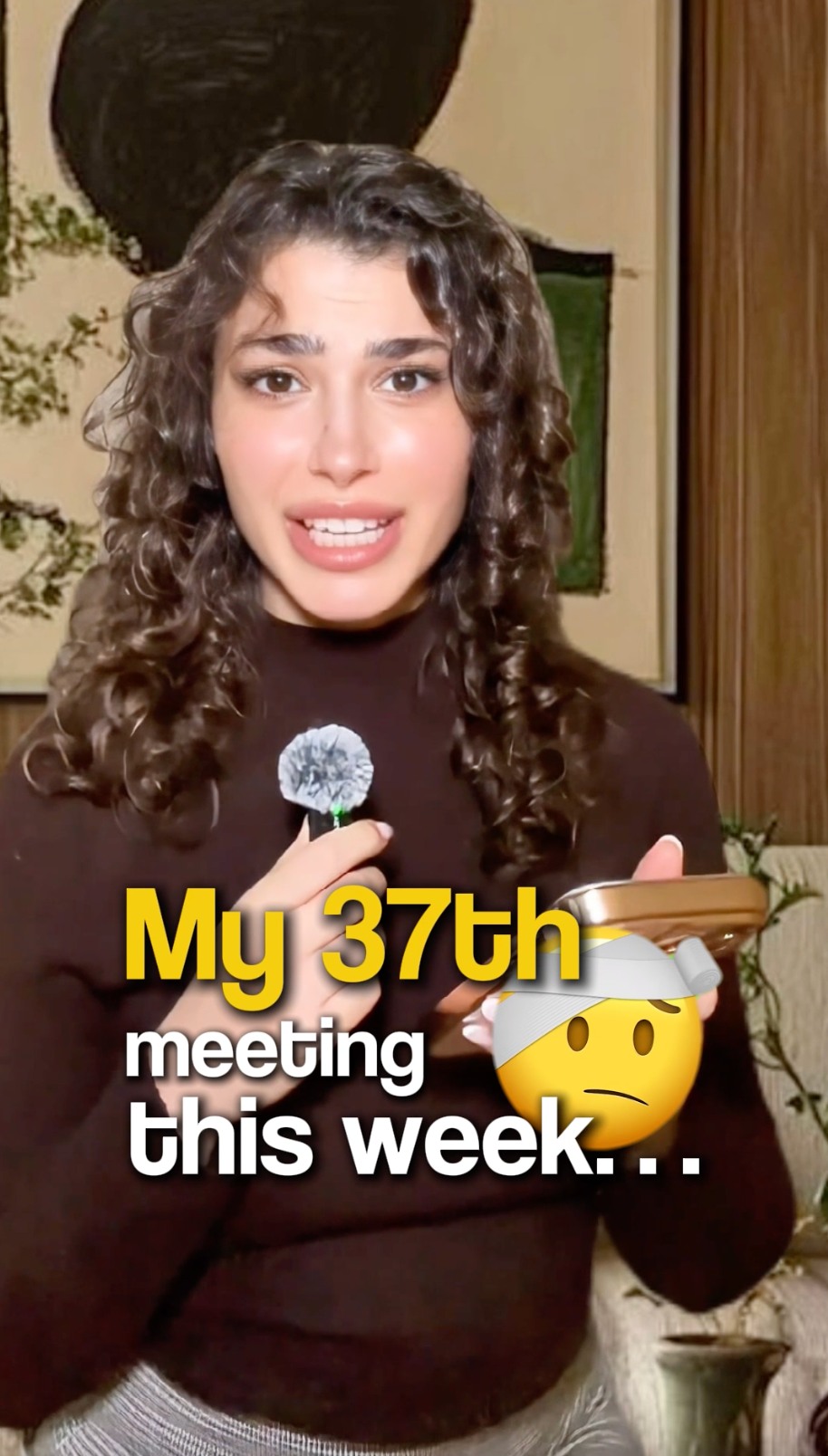 Instagram post by @lifewithleenor for Miro. Caption reads: Meetings that could’ve been async in Miro? Yeah…....