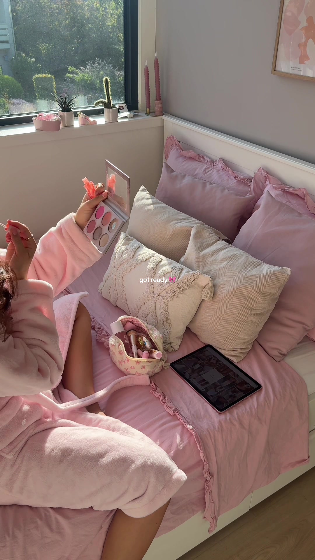 TikTok post by @fleur.noemi for Pink Gellac. Caption reads: day in my life: nail day!!! 💅🏻 use....