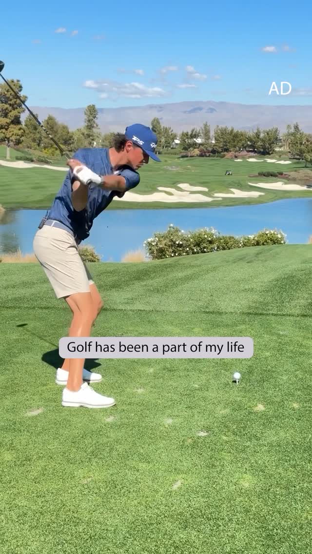 Instagram post by @granthorvat for Bank of America. Caption reads: #ad Golf has been such a special part of my life,....