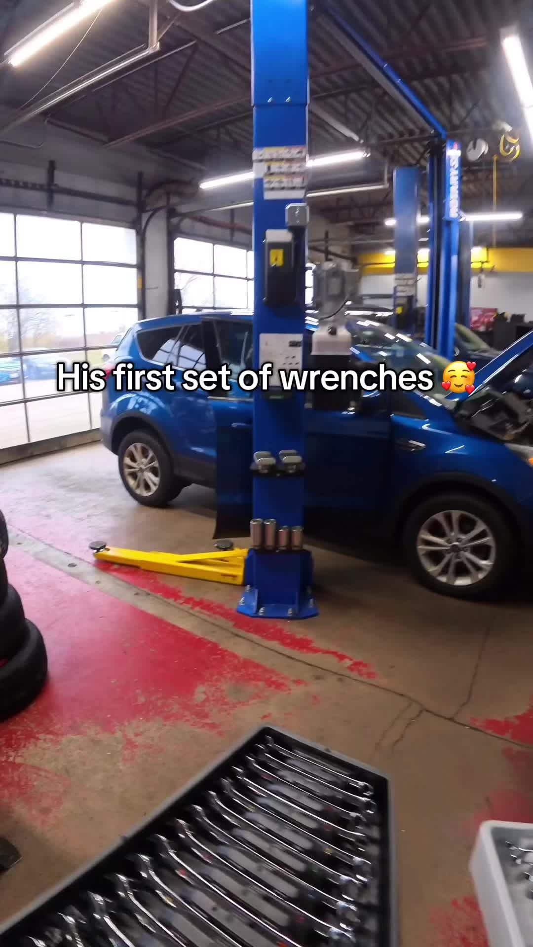 TikTok post by @sparkscarcare for toolant. Caption reads: [...] #tools #mechanic #repair #auto #wrench....