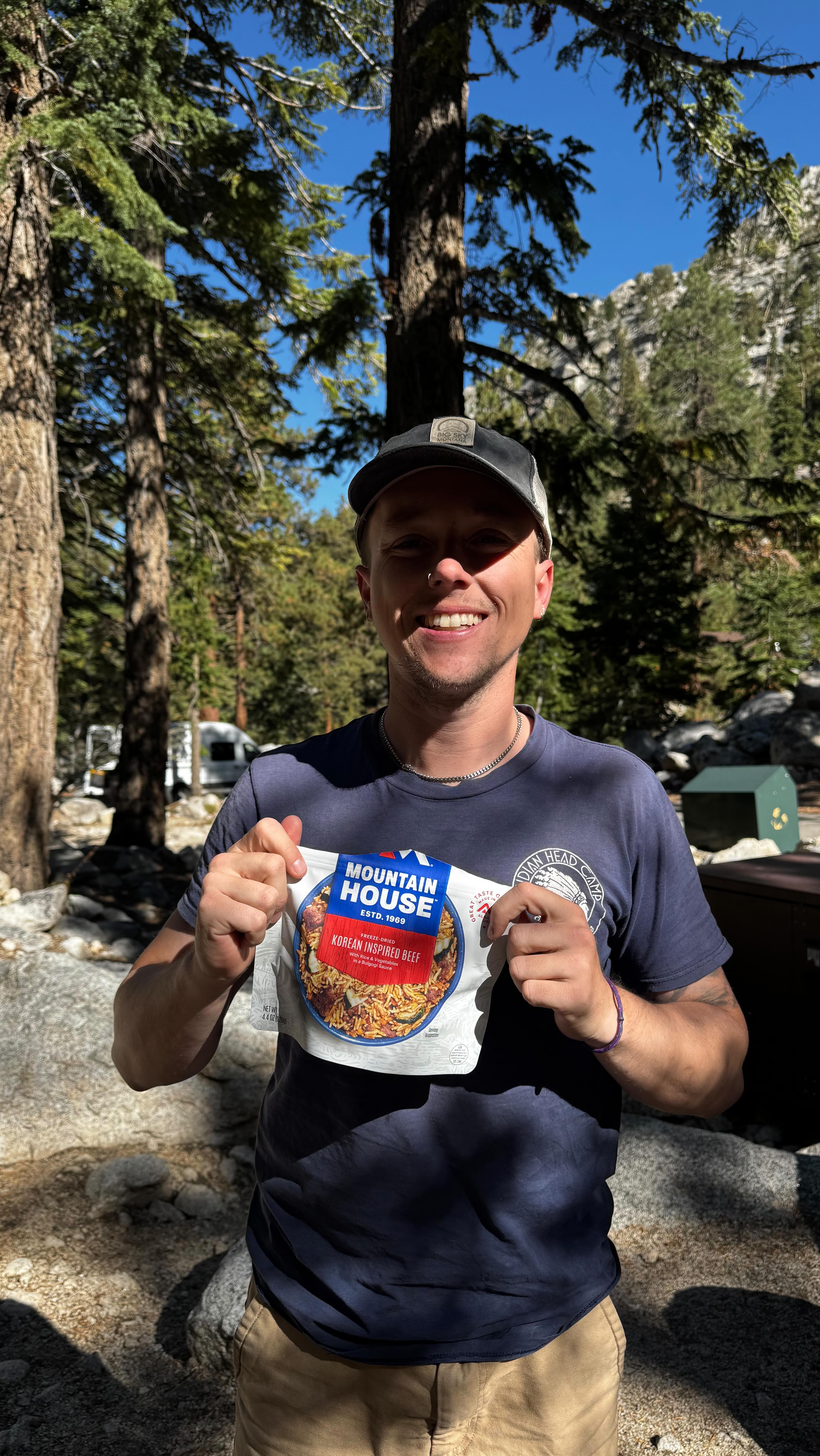 Instagram post by @thealexandshanvan for Mountain House. Caption reads: Tried the @mtnhouse Korean Inspired Beef with Rice....