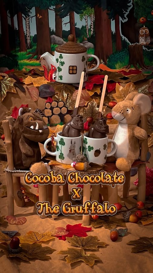 Instagram post by @littlebrightonian for Cocoba Chocolate. Caption reads: [...] We were very grateful to get to try....