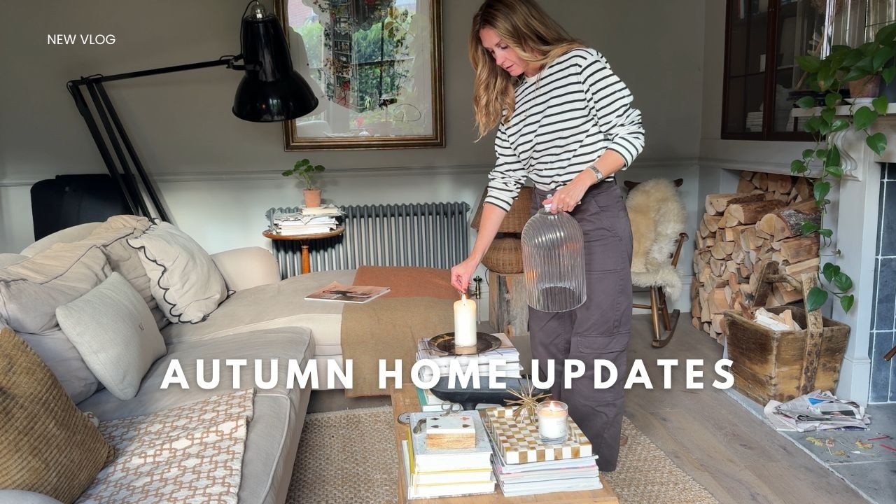 YouTube post by @kerrylockwood_ for NADIA ANYA. Caption reads: Autumn home updates 🍂🪵 | Preparing our home for....