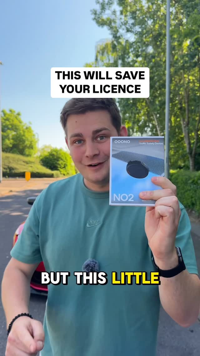 Instagram post by @seb_nagy for OOONO. Caption reads: This is needed in any car, especially a fast one....