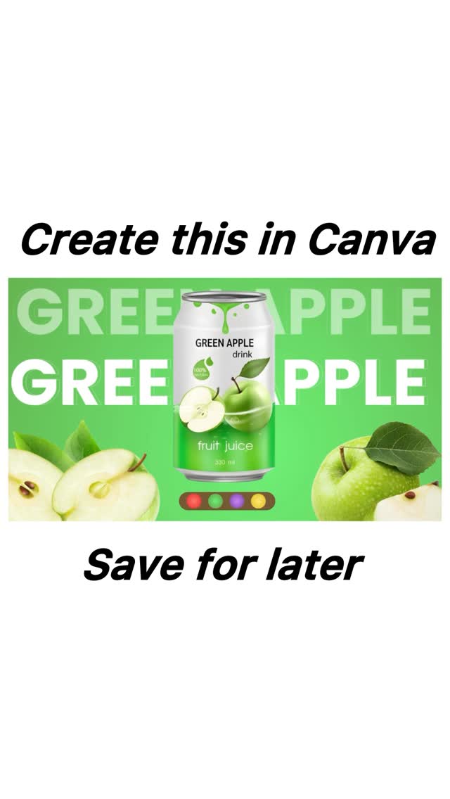 Instagram post by @designwithharshii for Canva. Caption reads: ✨️Product animation tutorial in Canva
.
.
.
DM for....