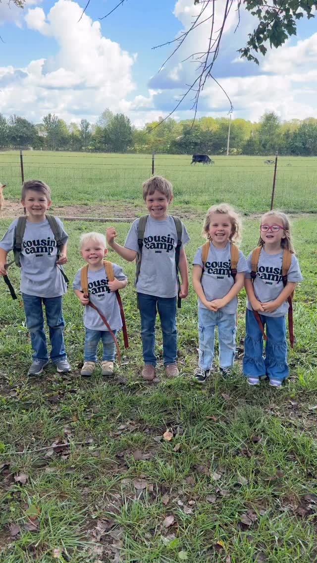 Instagram post by @joy4site for Cricut. Caption reads: #ad This year I leveled up Cousin Camp with custom....