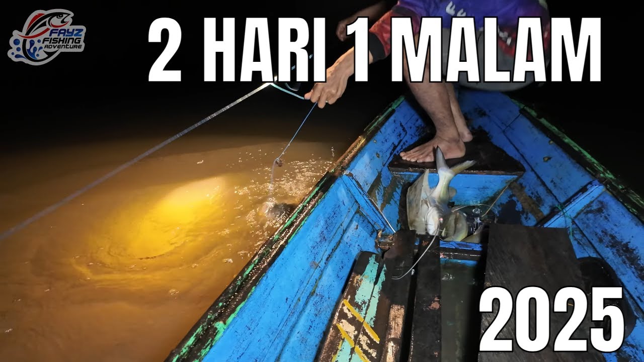 YouTube post by @FayzFishingAdventure for Tokopedia. Caption reads: STRIKE PARTY AFTER EID 2025, 2 DAYS 1 NIGHT.