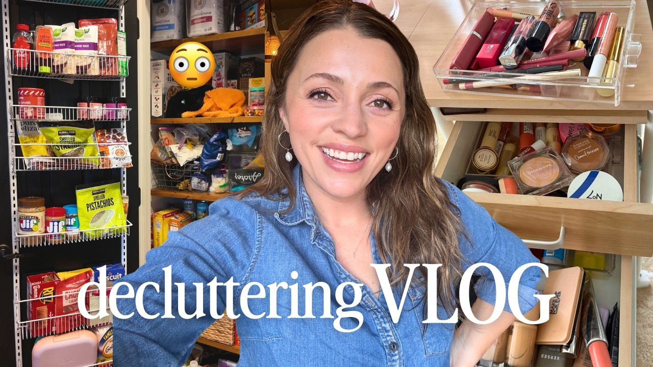 YouTube post by @itsjessicabraun for Thrive Market. Caption reads: Productive VLOG 🏡 Re-organize the Pantry, Makeup....