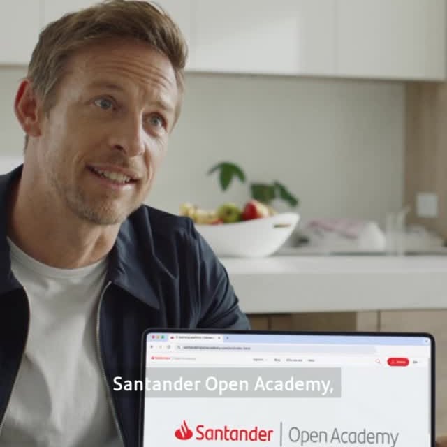 Instagram post by @jensonbutton for Santander. Caption reads: What does Life After F1 look like for World....