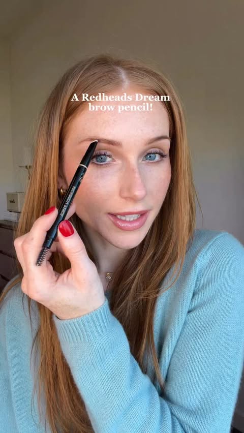 Instagram post by @kylei.ann for Anastasia Beverly Hills. Caption reads: [...] (the people = us redheads) 🤎....