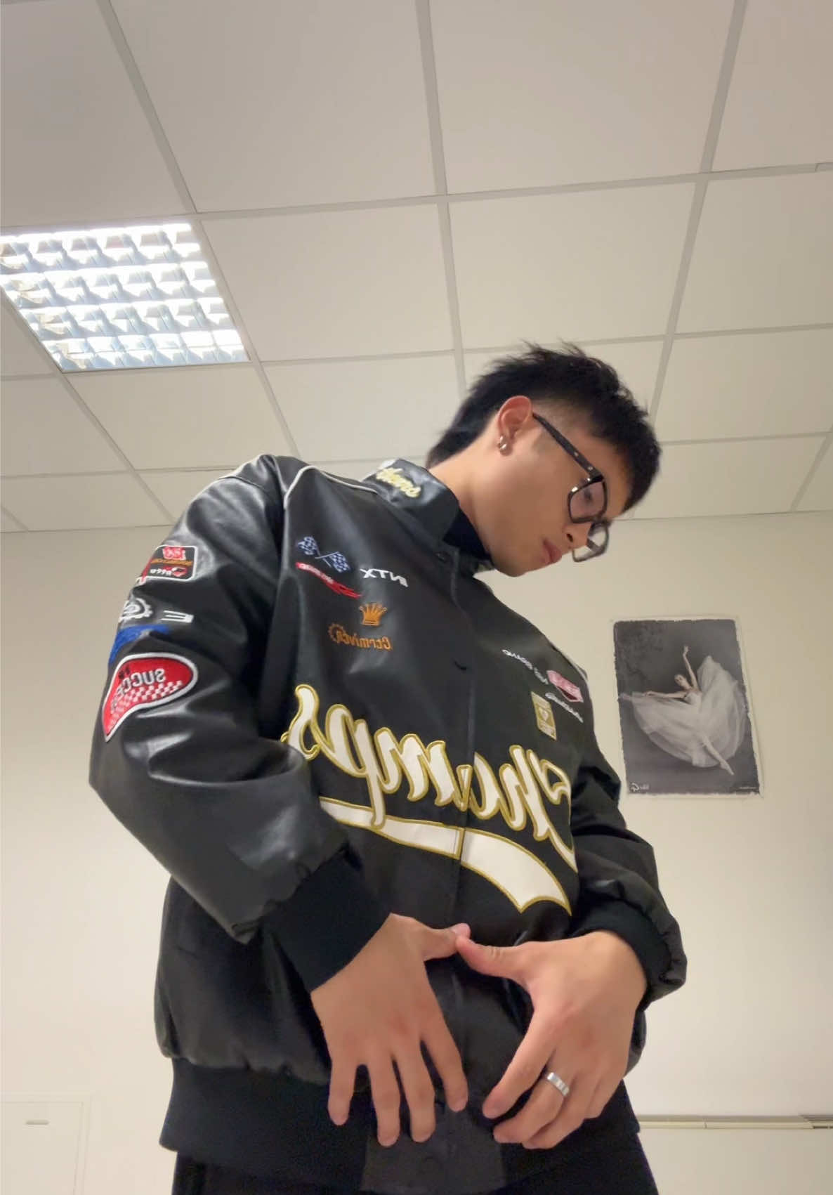 TikTok post by @eubiensebastian for Aelfric Eden. Caption reads: [...] this tred 😤 @Naïka // Jacket from....