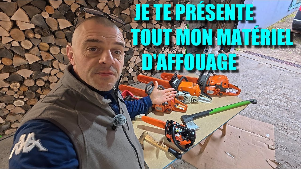 YouTube post by @tom8cie for VEVOR. Caption reads: [IN LUMBERJACK MODE] I PRESENT TO YOU MY FIREWOOD....