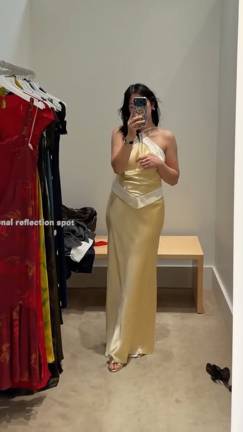 Instagram post by @jessundecided for Reformation. Caption reads: [...] of my favourite wedding guest dresses....