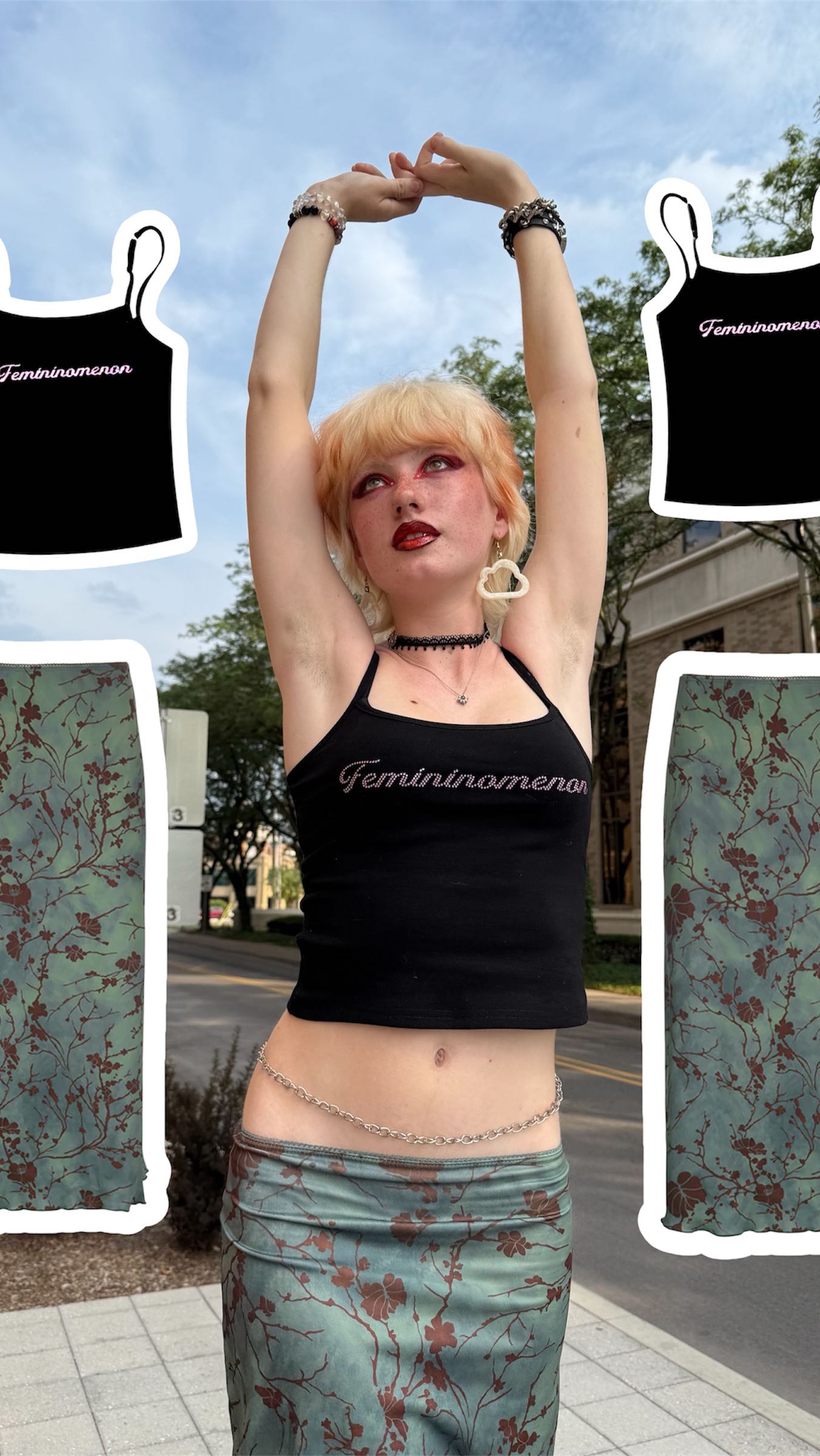 Instagram post by @graciousbean_ for Cherrykitten. Caption reads: [...] size small!! You can shop the look....