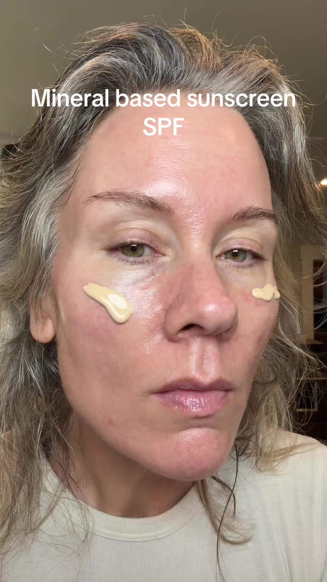 TikTok post by @sydney_wellnessjourney for NAKED SUNDAYS. Caption reads: Wear the dang sunscreen @Naked Sundays #spf....
