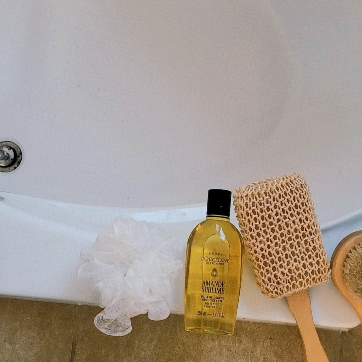 Instagram post by @shimm.quest for Butterly. Caption reads: [...] free. @sephoracanada @loccitane....