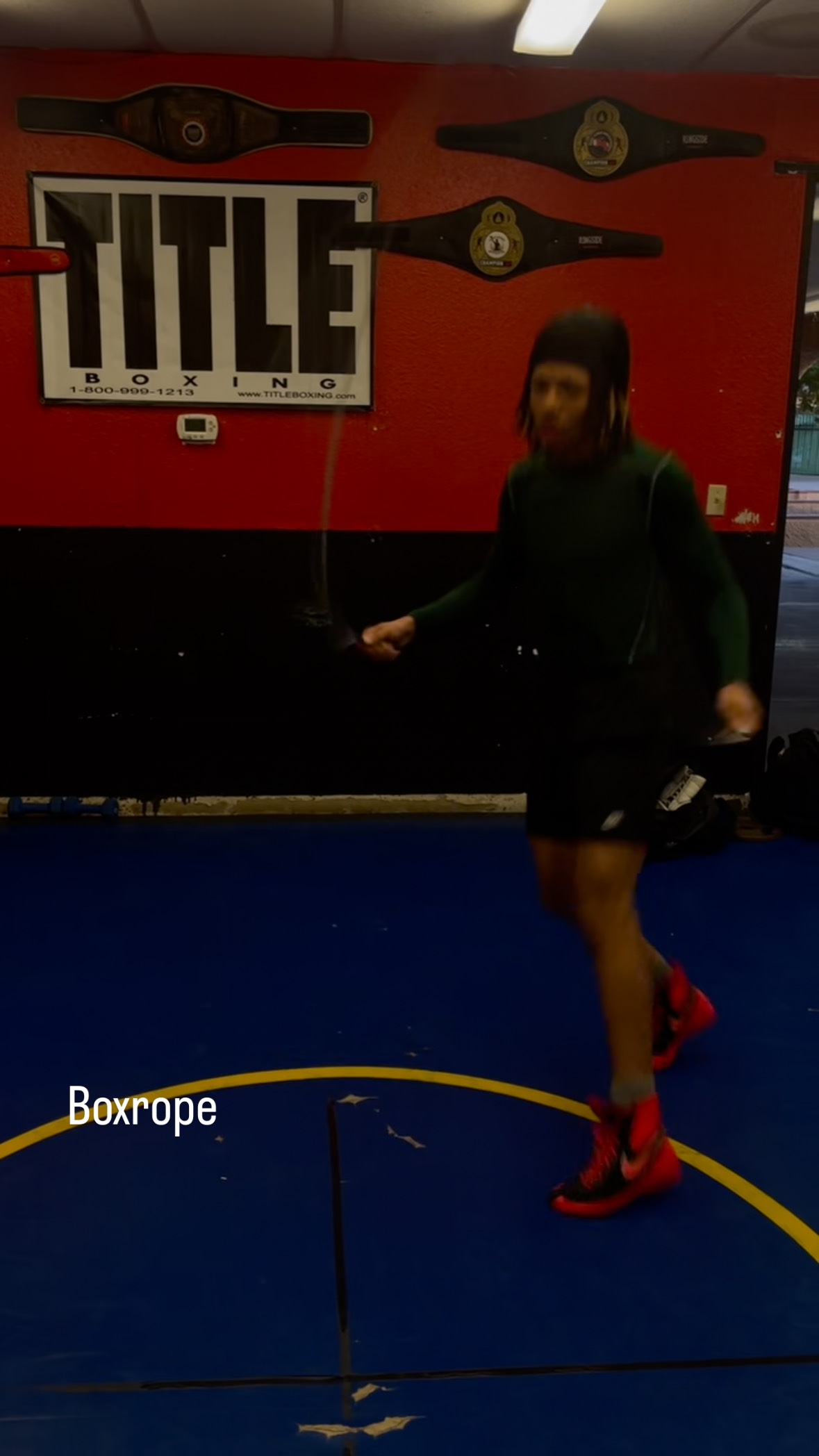 Instagram post by @lilbb.1 for BoxRope. Caption reads: Best jump rope in the game @boxrope 🔥🔥....