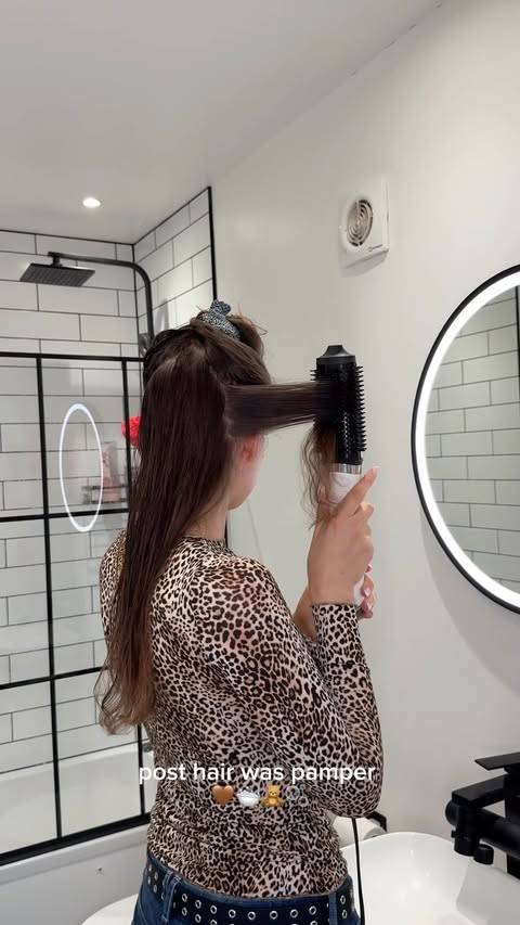 Instagram post by @blueusual for ghd hair. Caption reads: [...] zhoosh foam* @lorealpro flex pli spray*....