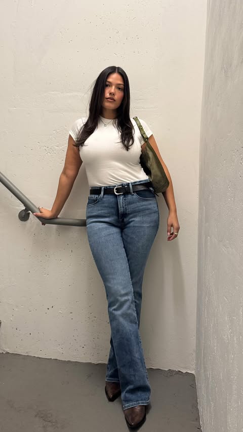 Instagram post by @vanesssaromo for GOOD AMERICAN. Caption reads: Where have these been all my life? @goodamerican....