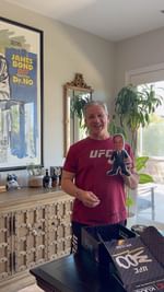 Instagram post by @brucebufferufc for Gopuff. Caption reads: It’s Kudooooo time🗣️

Enjoy some 🍿 during @ufc....