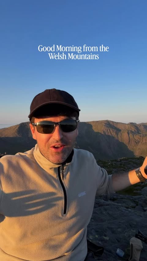 Instagram post by @chrishikes_ for OutIn. Caption reads: [...] mountains ☕️⛰️ I was recently sent the OutIn....