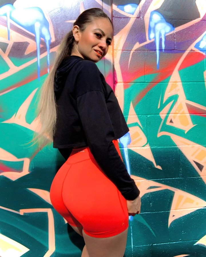 Instagram post by @perla.fitness for ACTA Wear. Caption reads: Self-confidence can be learned, practiced, and....