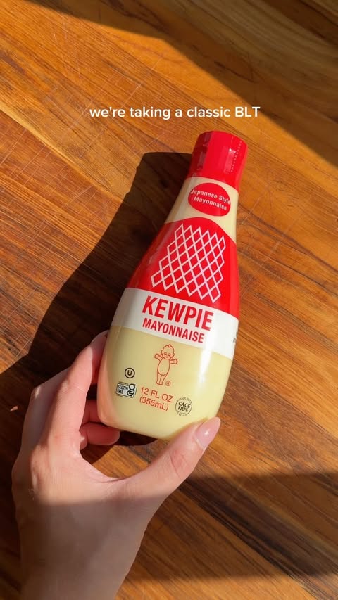 Instagram post by @emmmmyeats for Kewpie. Caption reads: [...] sandwich better and creamier is using....