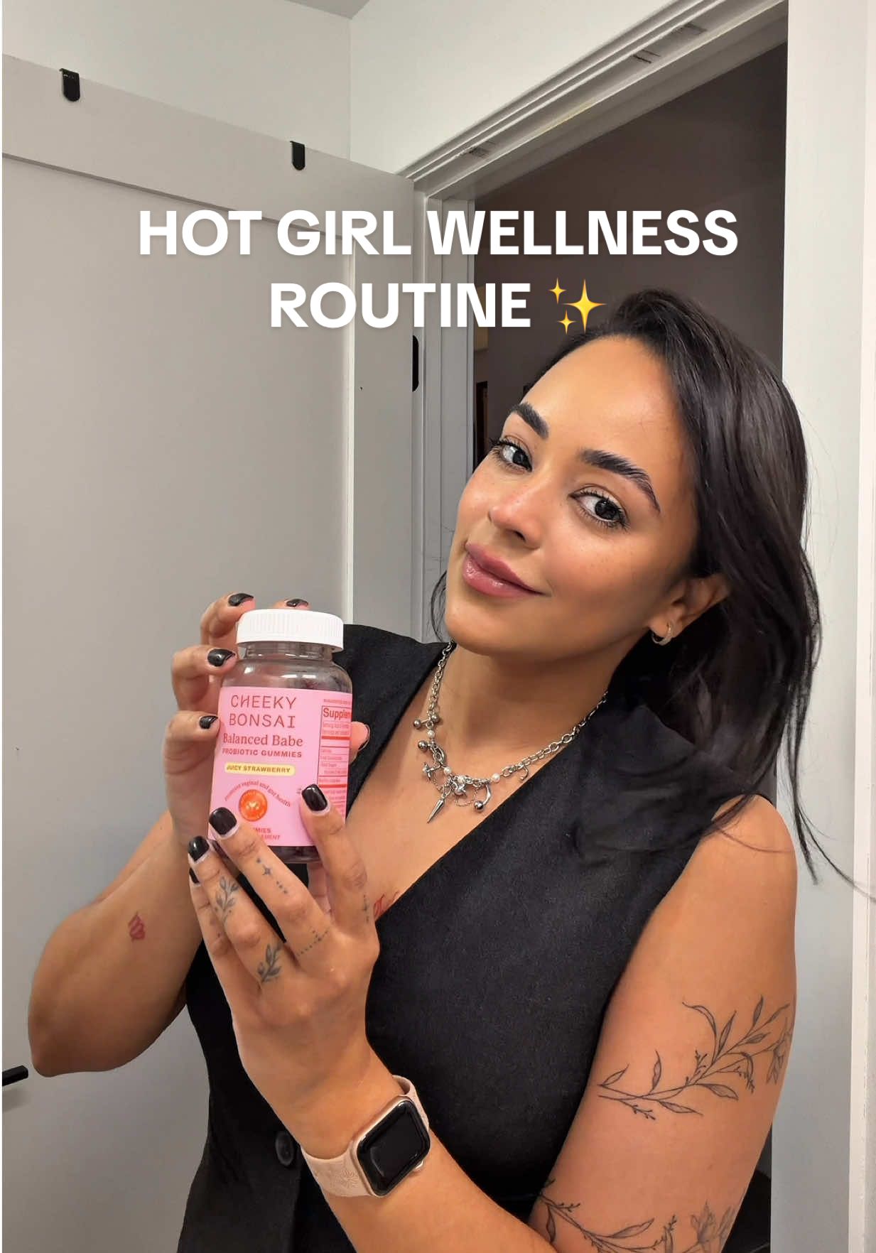 TikTok post by @dear.dayra for Cheeky Bonsai. Caption reads: [...] #Tiktokshop #probioticgummies @Cheeky Bonsai....