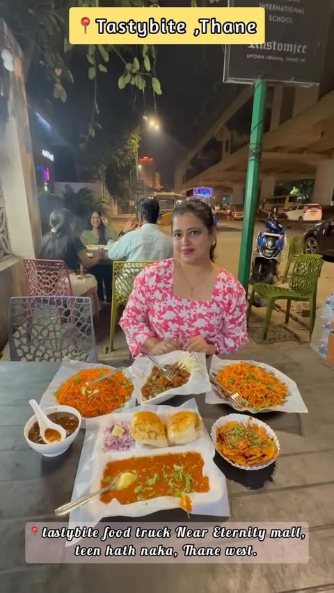 Instagram post by @murudkar_kitchen for Tasty Bite. Caption reads: [...] video 🤩Thane ka most viral food truck....