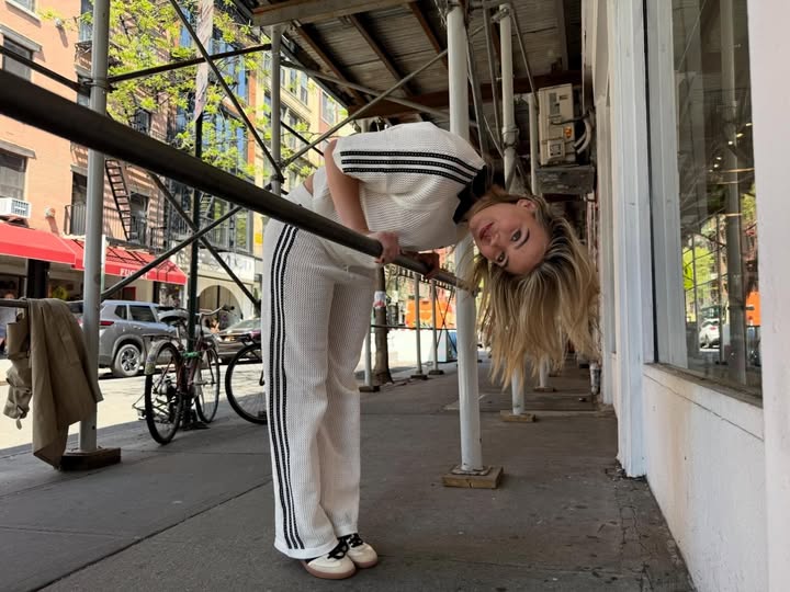 Instagram post by @emmabrooks for PacSun. Caption reads: [...] got 3 stripes shop my @adidas fit from....