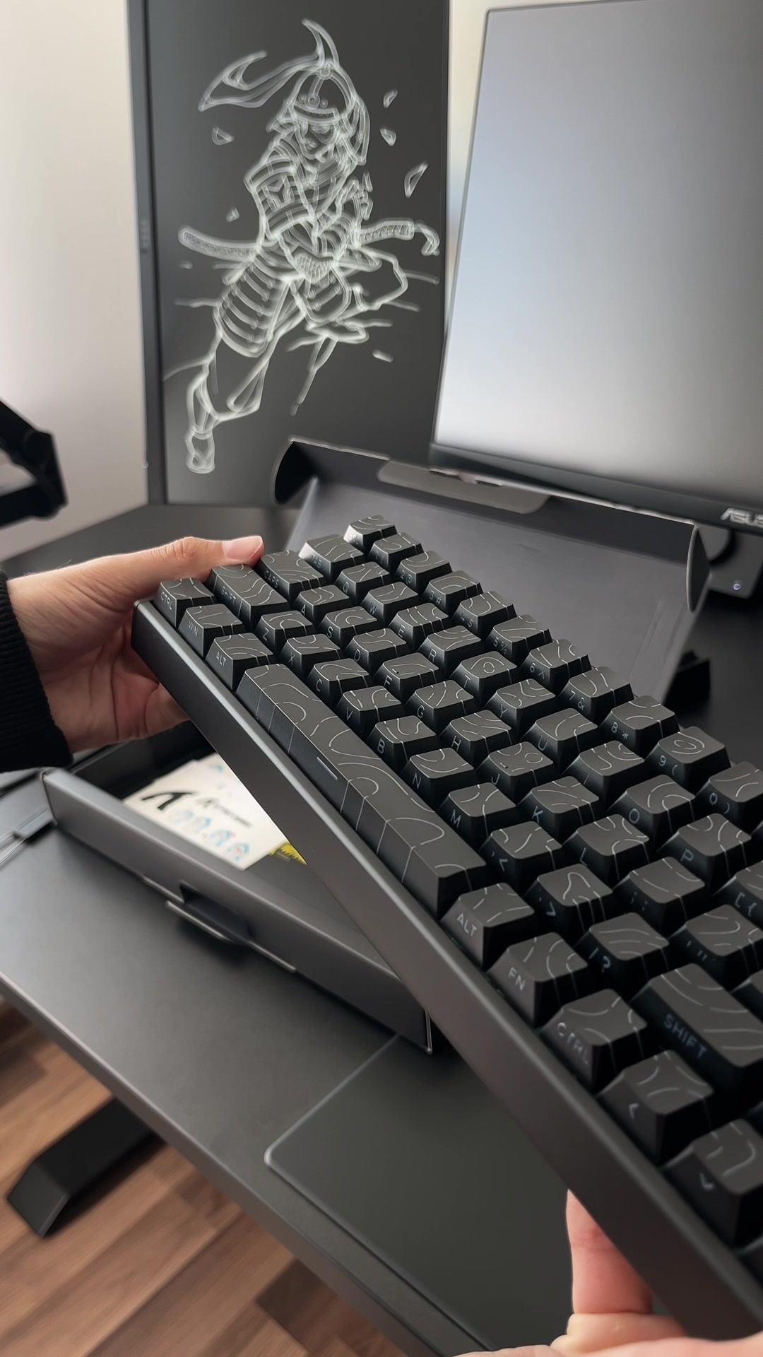 TikTok post by @h1ky.tt for Attack Shark. Caption reads: ATTACK SHARK X68MAX HE Thank you @ATTACK SHARK for....