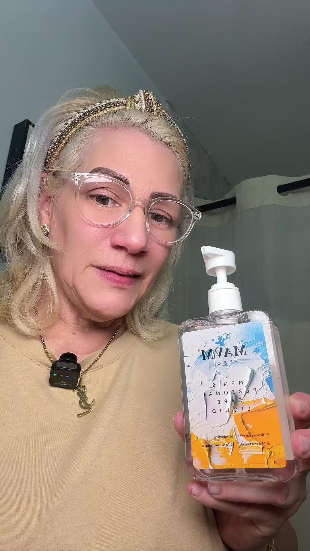 TikTok post by @sandrijewel07 for MAVM. Caption reads: #coconut #personal #wash #men #fresh @MAVM.